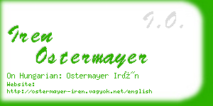 iren ostermayer business card